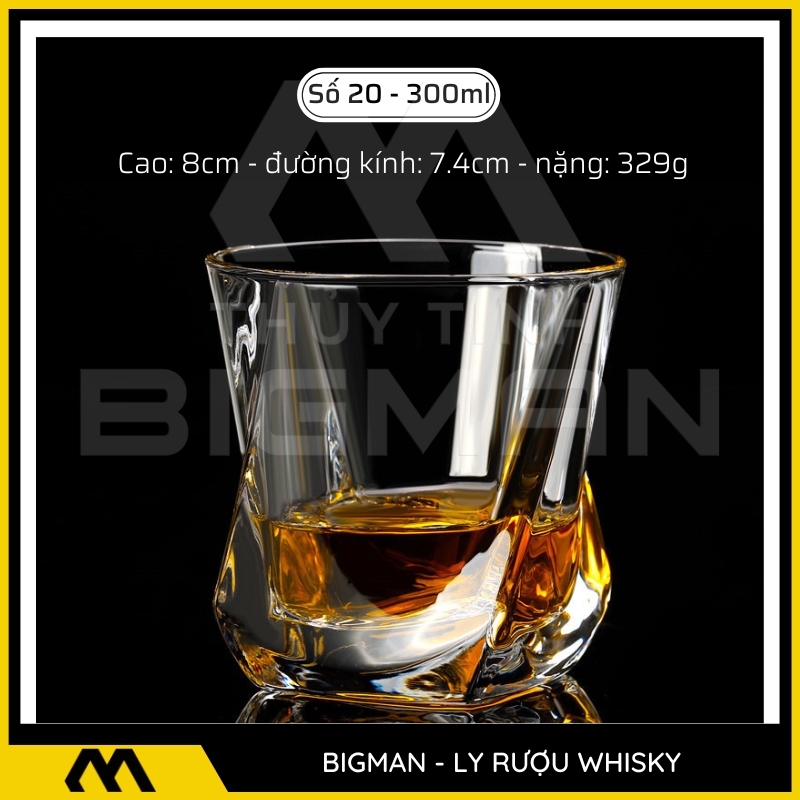 ly thủy tinh đựng rượu mẫu 19