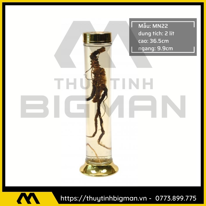 Thủy tinh bigman - Bình sâm Hàn Quốc mẫu 10