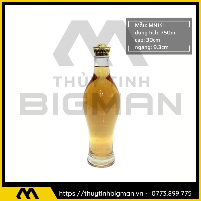 Thủy tinh bigman - Bình sâm Hàn Quốc mẫu 101