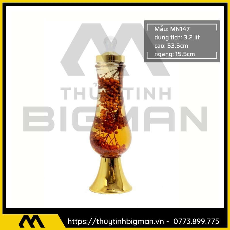Thủy tinh bigman - Bình sâm Hàn Quốc mẫu 102
