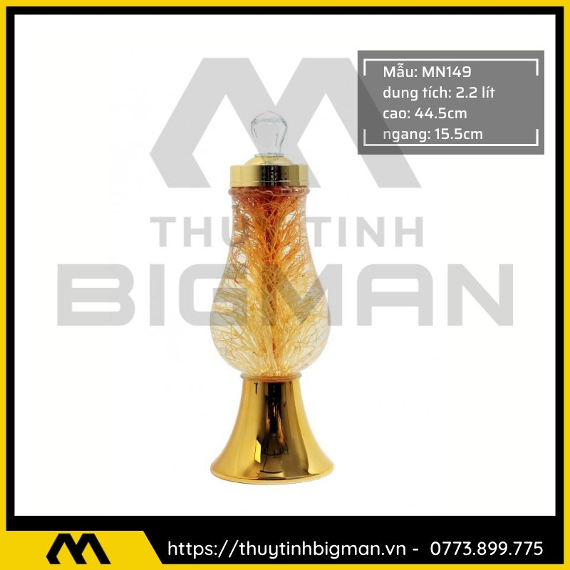 Thủy tinh bigman - Bình sâm Hàn Quốc mẫu 104