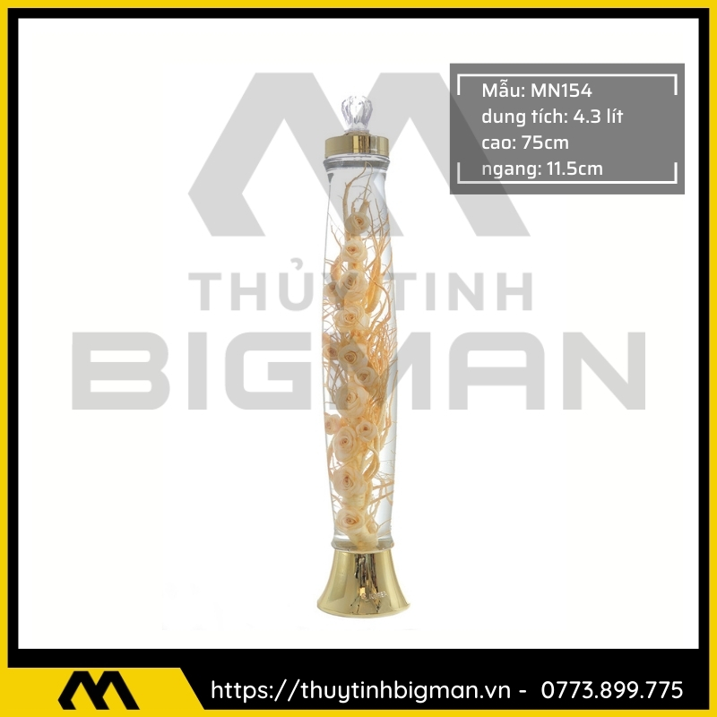 Thủy tinh bigman - Bình sâm Hàn Quốc mẫu 107
