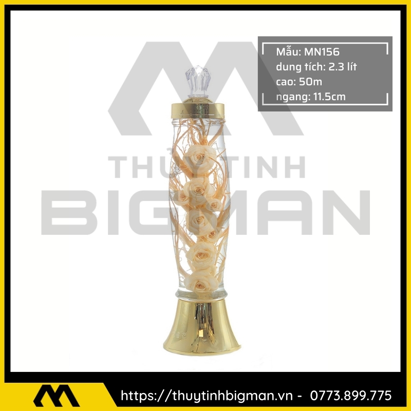 Thủy tinh bigman - Bình sâm Hàn Quốc mẫu 109