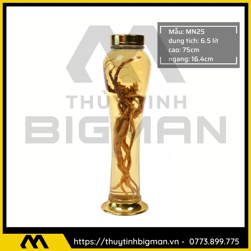 Thủy tinh bigman - Bình sâm Hàn Quốc mẫu 13