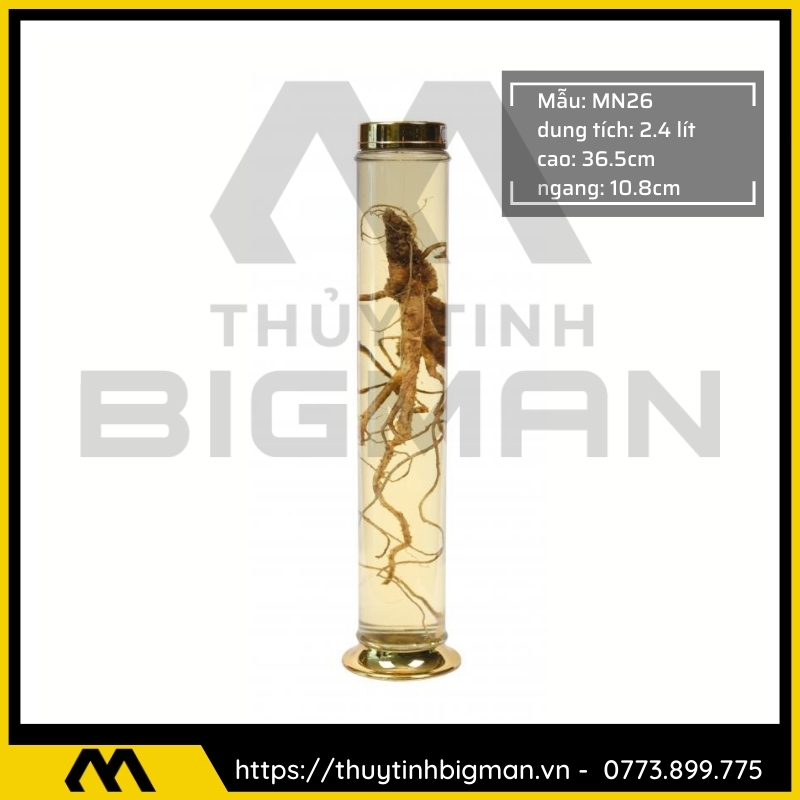 Thủy tinh bigman - Bình sâm Hàn Quốc mẫu 14
