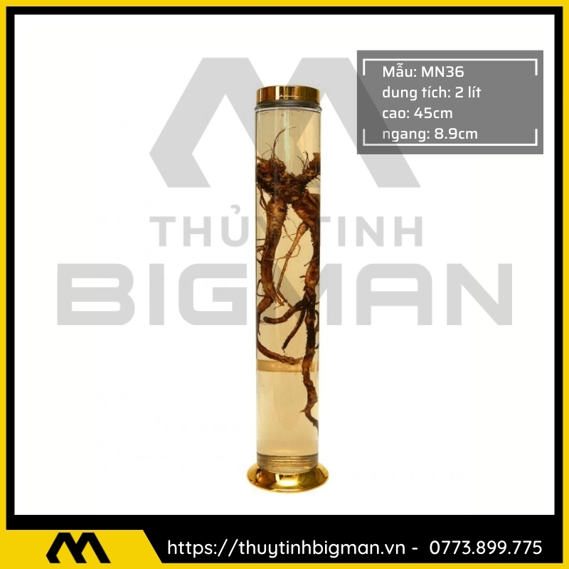 Thủy tinh bigman - Bình sâm Hàn Quốc mẫu 24