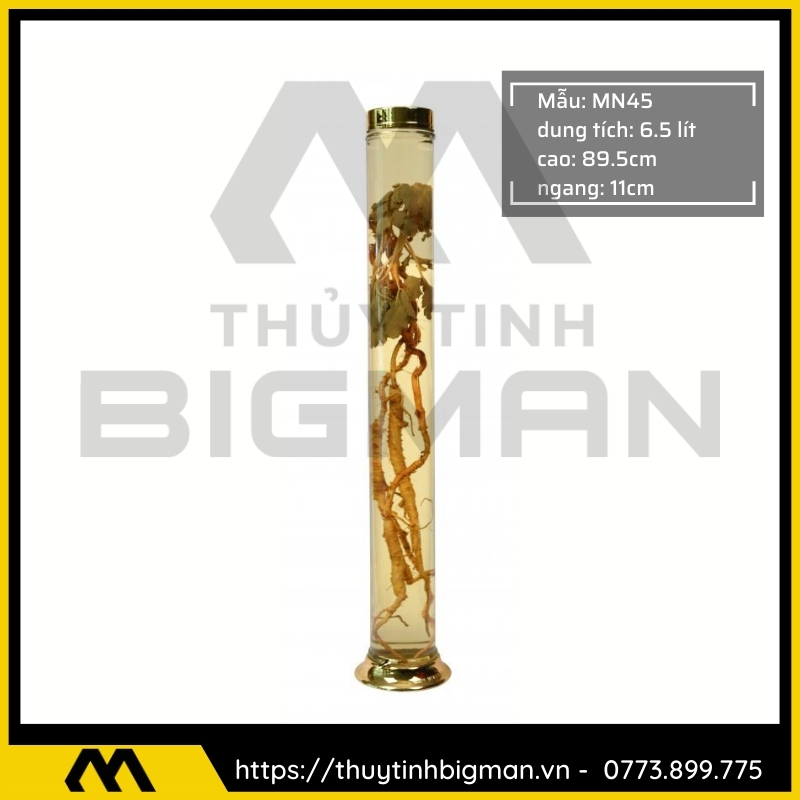 Thủy tinh bigman - Bình sâm Hàn Quốc mẫu 33