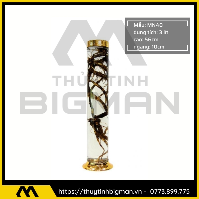 Thủy tinh bigman - Bình sâm Hàn Quốc mẫu 36