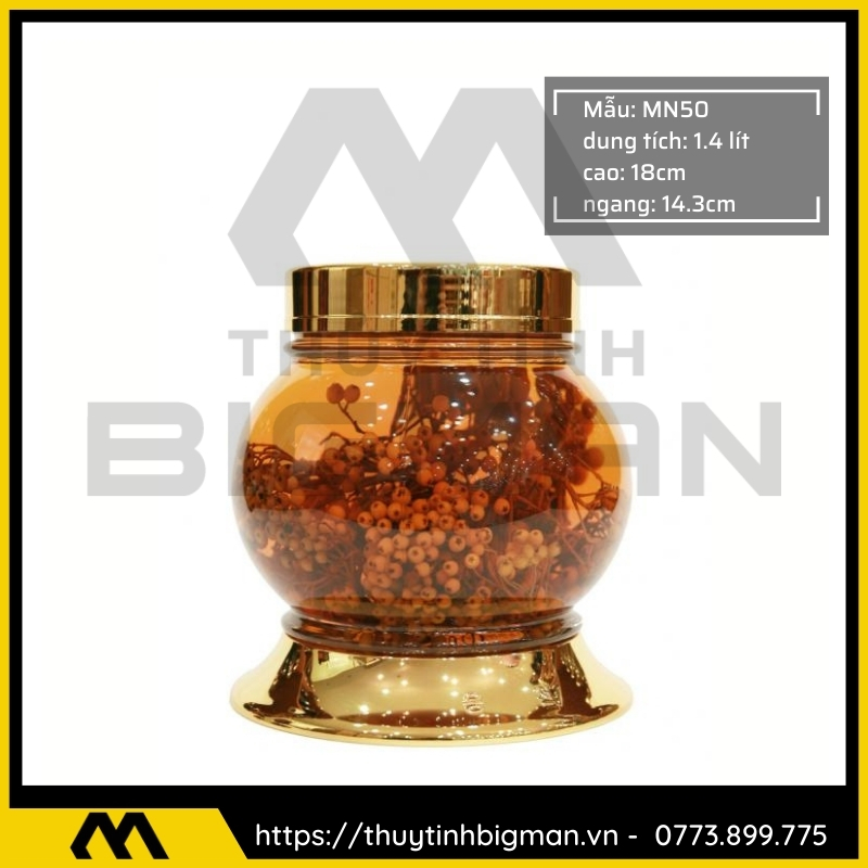 Thủy tinh bigman - Bình sâm Hàn Quốc mẫu 38