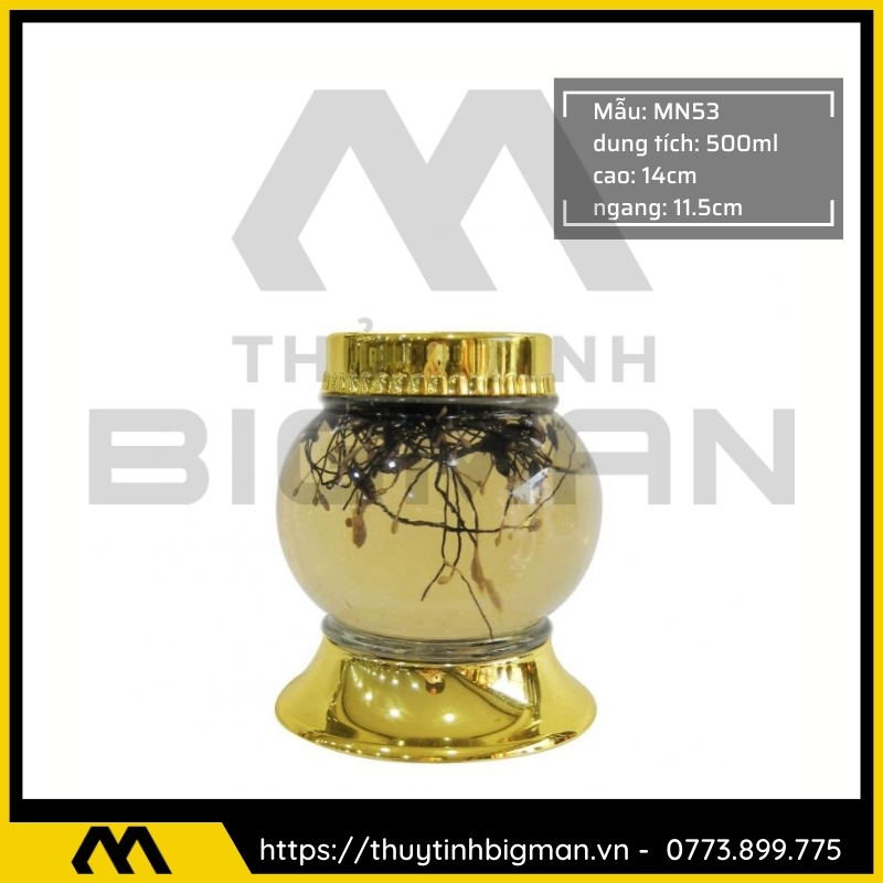 Thủy tinh bigman - Bình sâm Hàn Quốc mẫu 41