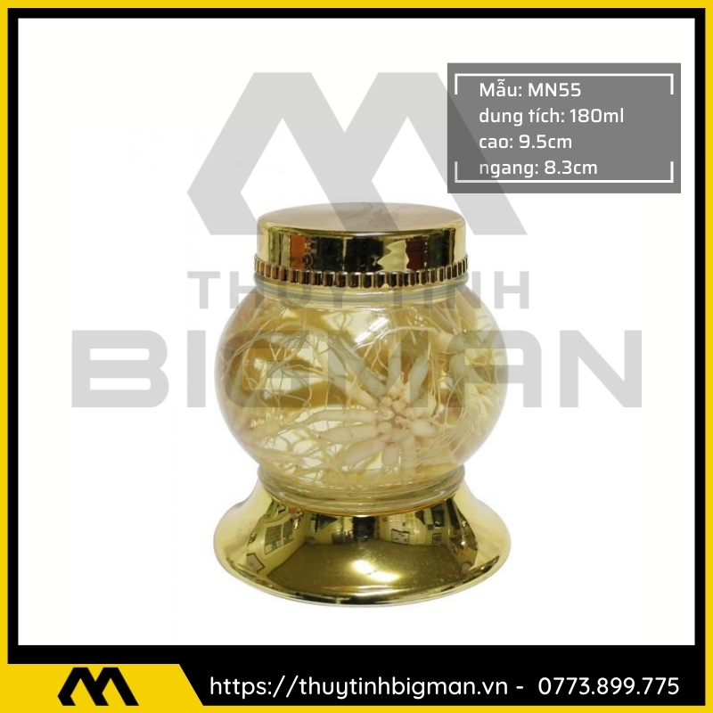 Thủy tinh bigman - Bình sâm Hàn Quốc mẫu 43