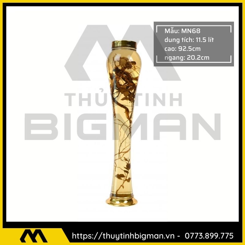 Thủy tinh bigman - Bình sâm Hàn Quốc mẫu 56