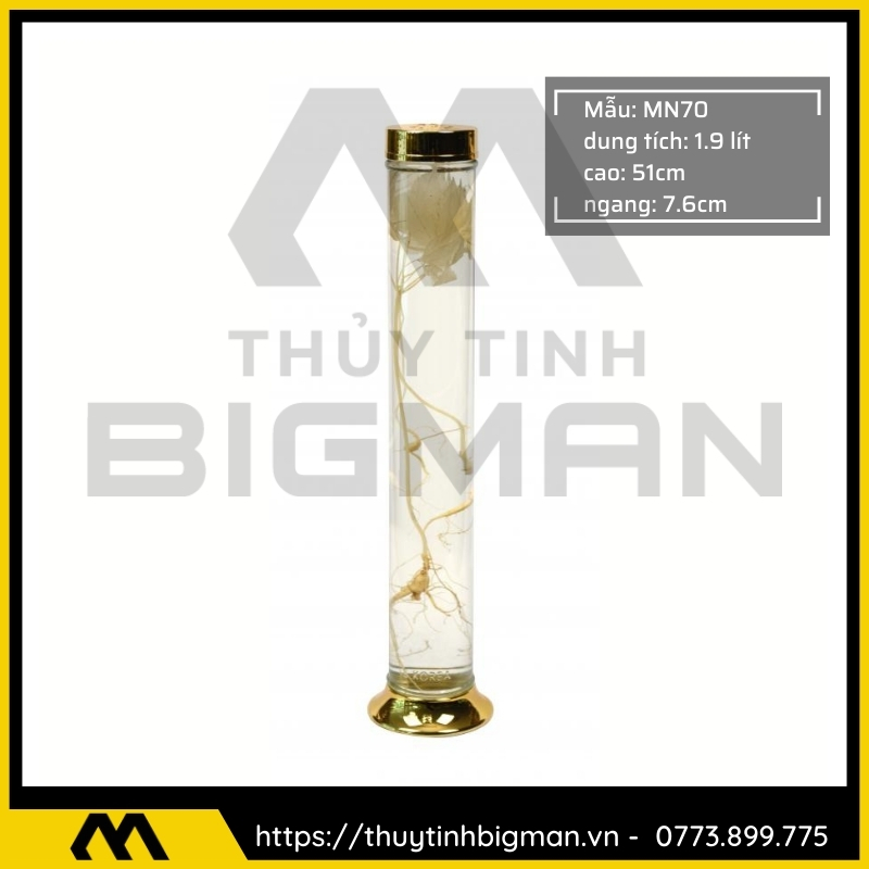 Thủy tinh bigman - Bình sâm Hàn Quốc mẫu 58