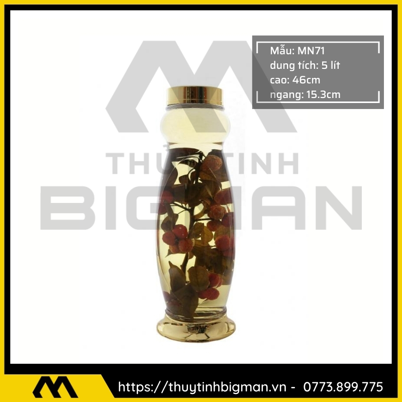 Thủy tinh bigman - Bình sâm Hàn Quốc mẫu 59