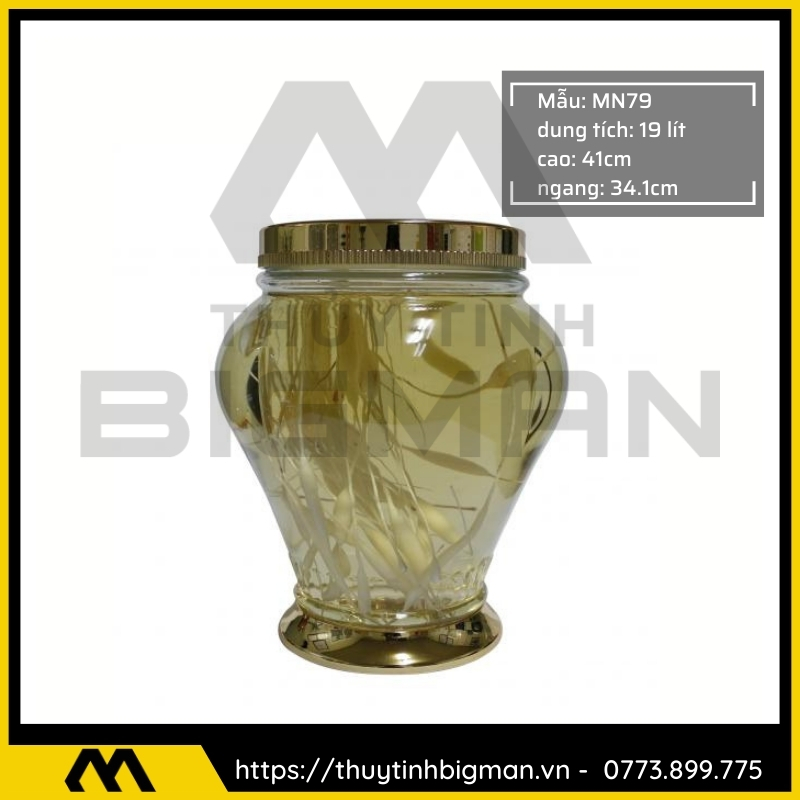 Thủy tinh bigman - Bình sâm Hàn Quốc mẫu 67