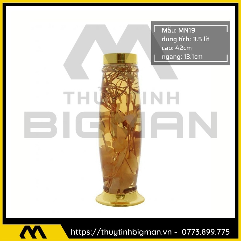 Thủy tinh bigman - Bình sâm Hàn Quốc mẫu 7
