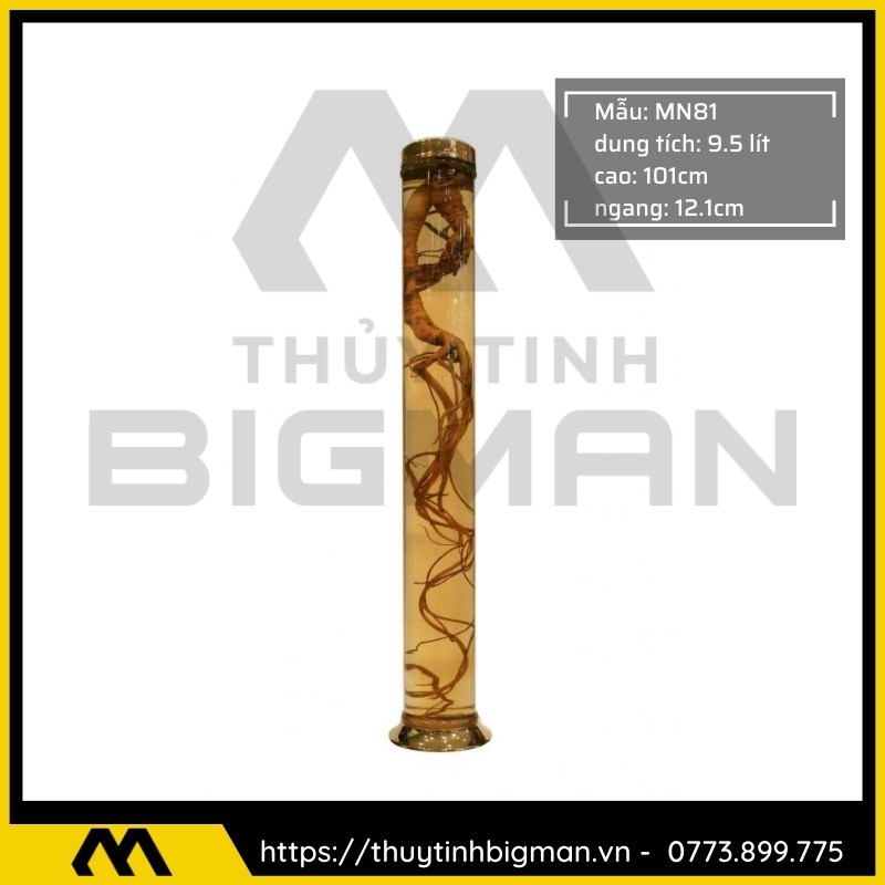 Thủy tinh bigman - Bình sâm Hàn Quốc mẫu 70