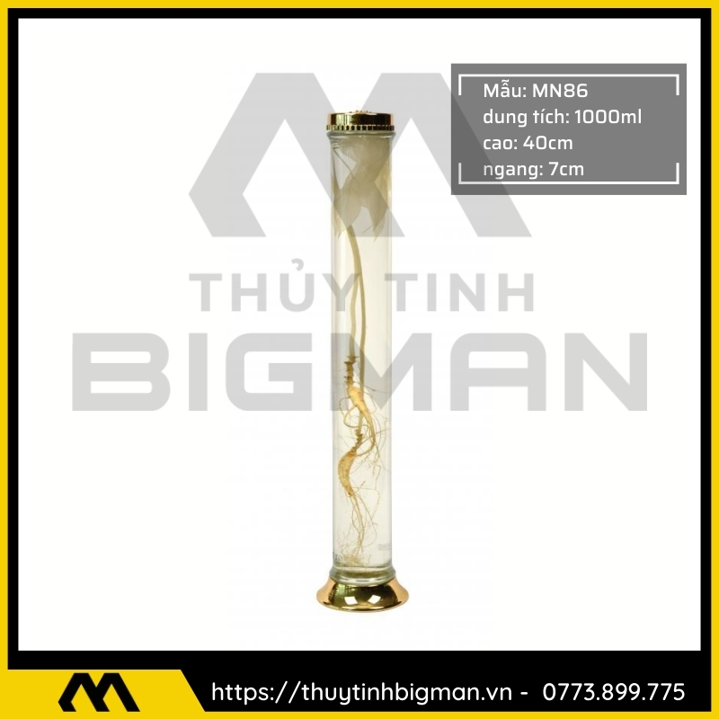 Thủy tinh bigman - Bình sâm Hàn Quốc mẫu 73