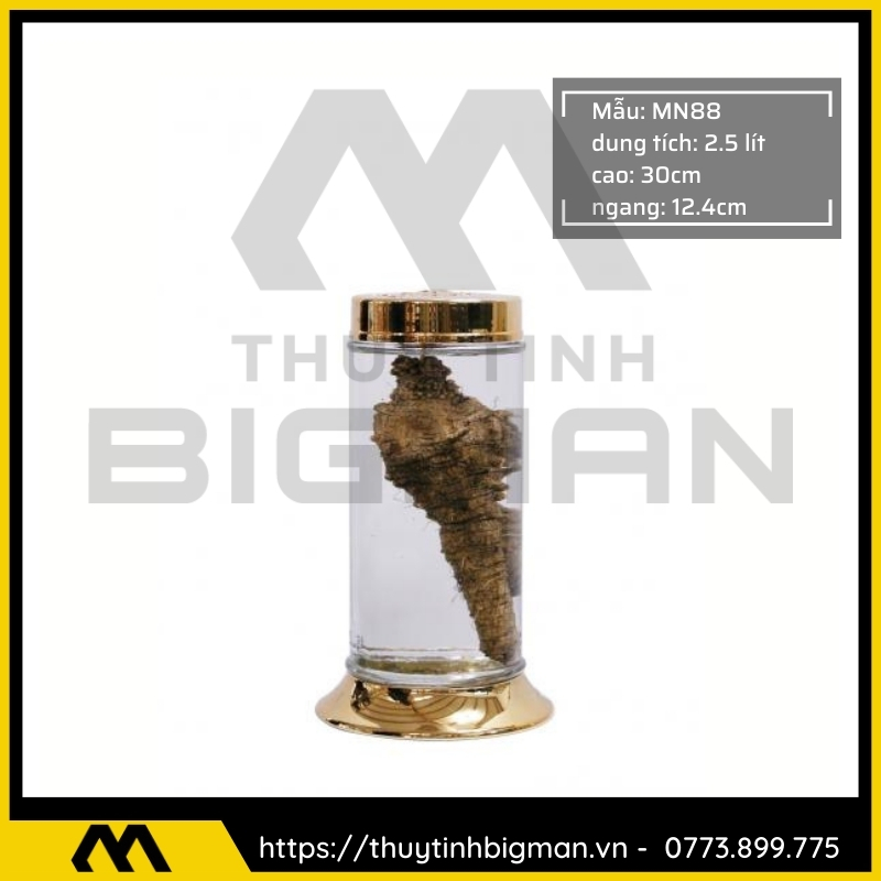 Thủy tinh bigman - Bình sâm Hàn Quốc mẫu 75
