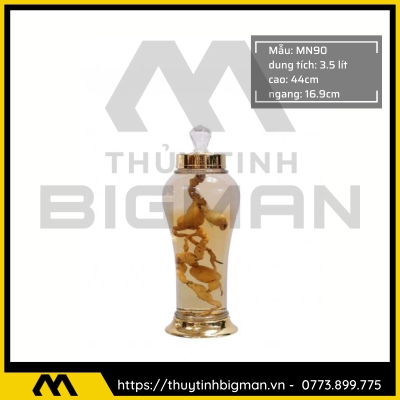 Thủy tinh bigman - Bình sâm Hàn Quốc mẫu 77