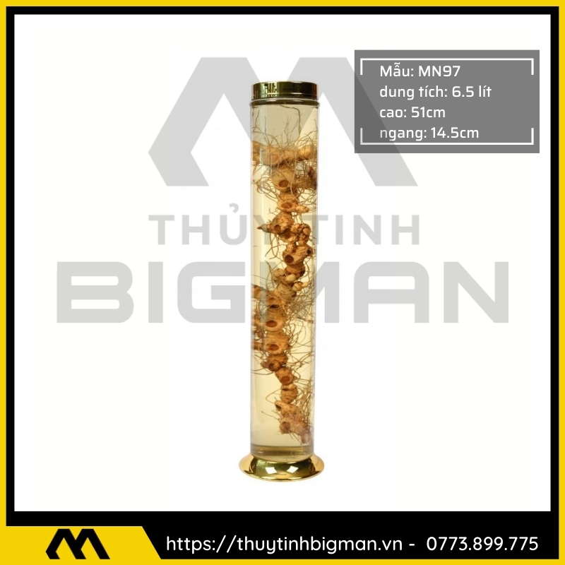 Thủy tinh bigman - Bình sâm Hàn Quốc mẫu 80