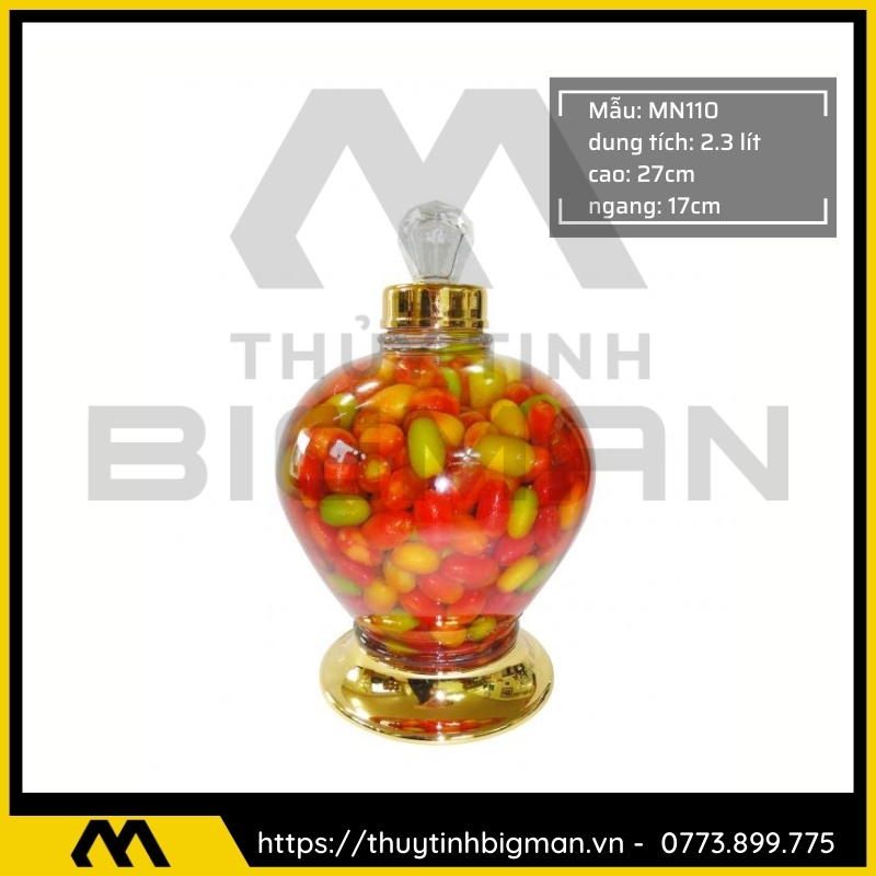 Thủy tinh bigman - Bình sâm Hàn Quốc mẫu 82