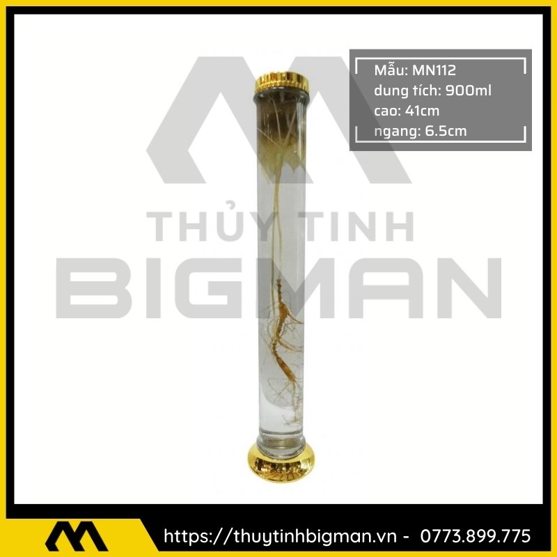 Thủy tinh bigman - Bình sâm Hàn Quốc mẫu 84