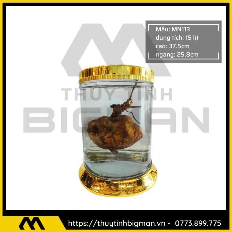 Thủy tinh bigman - Bình sâm Hàn Quốc mẫu 85