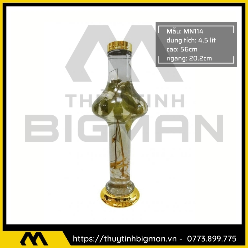Thủy tinh bigman - Bình sâm Hàn Quốc mẫu 86