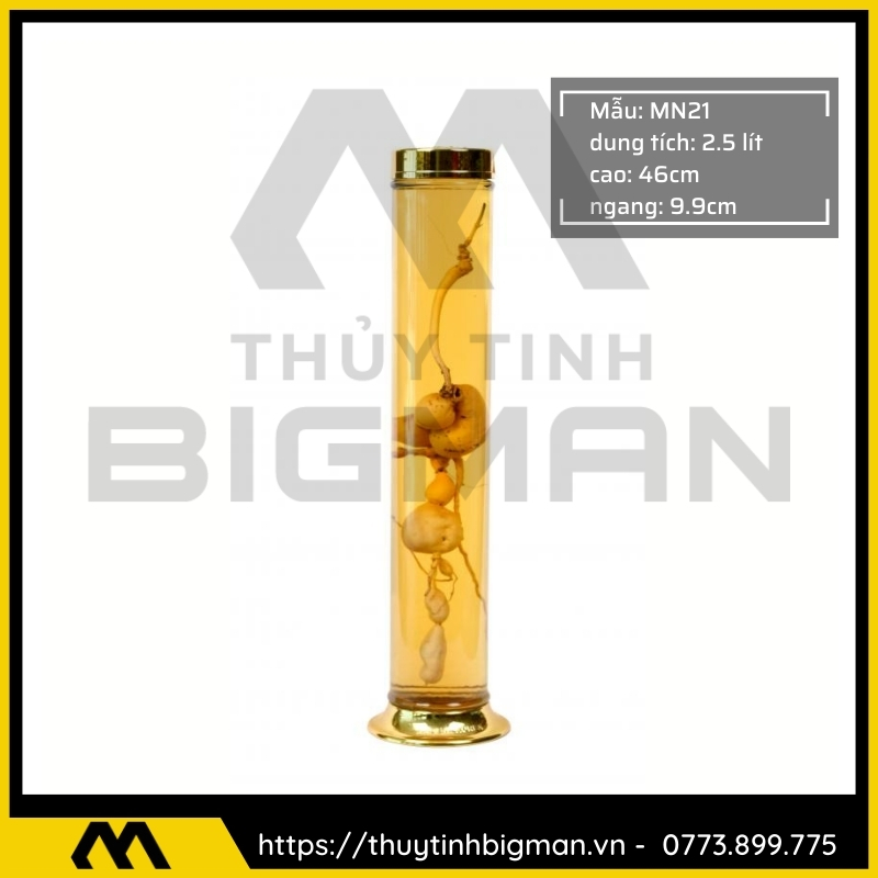 Thủy tinh bigman - Bình sâm Hàn Quốc mẫu 9