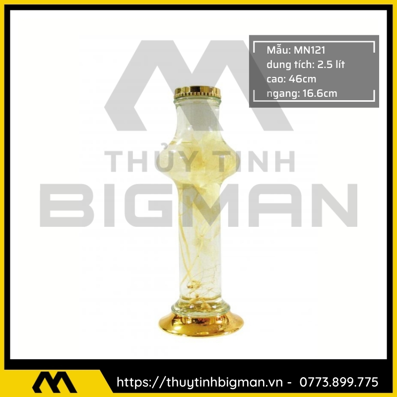 Thủy tinh bigman - Bình sâm Hàn Quốc mẫu 91