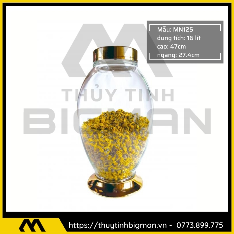 Thủy tinh bigman - Bình sâm Hàn Quốc mẫu 95