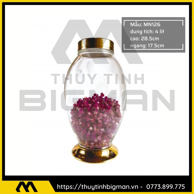 Thủy tinh bigman - Bình sâm Hàn Quốc mẫu 96