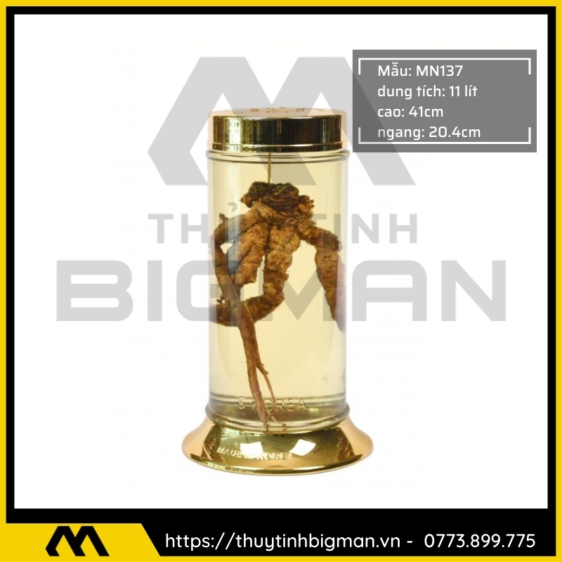 Thủy tinh bigman - Bình sâm Hàn Quốc mẫu 97